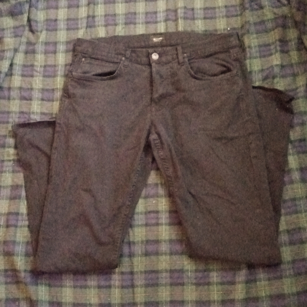 Hudson - Men's - Black - Five Pocket - Straight Leg Jeans - W38XL35